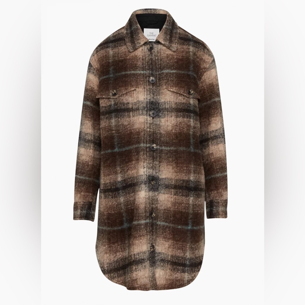 Aritzia Wilfred The Ganna Long Shirt Jacket